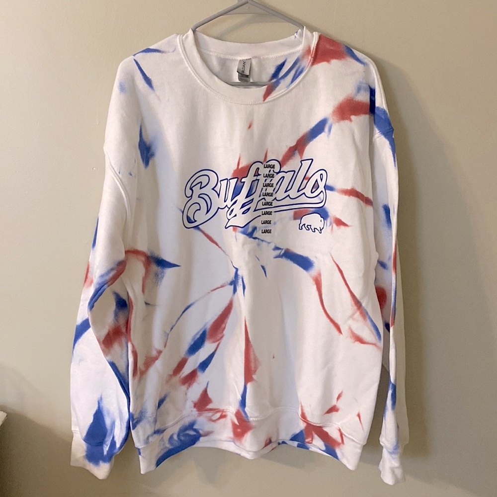 Buffalo Bills tie dye crewneck sweatshirt